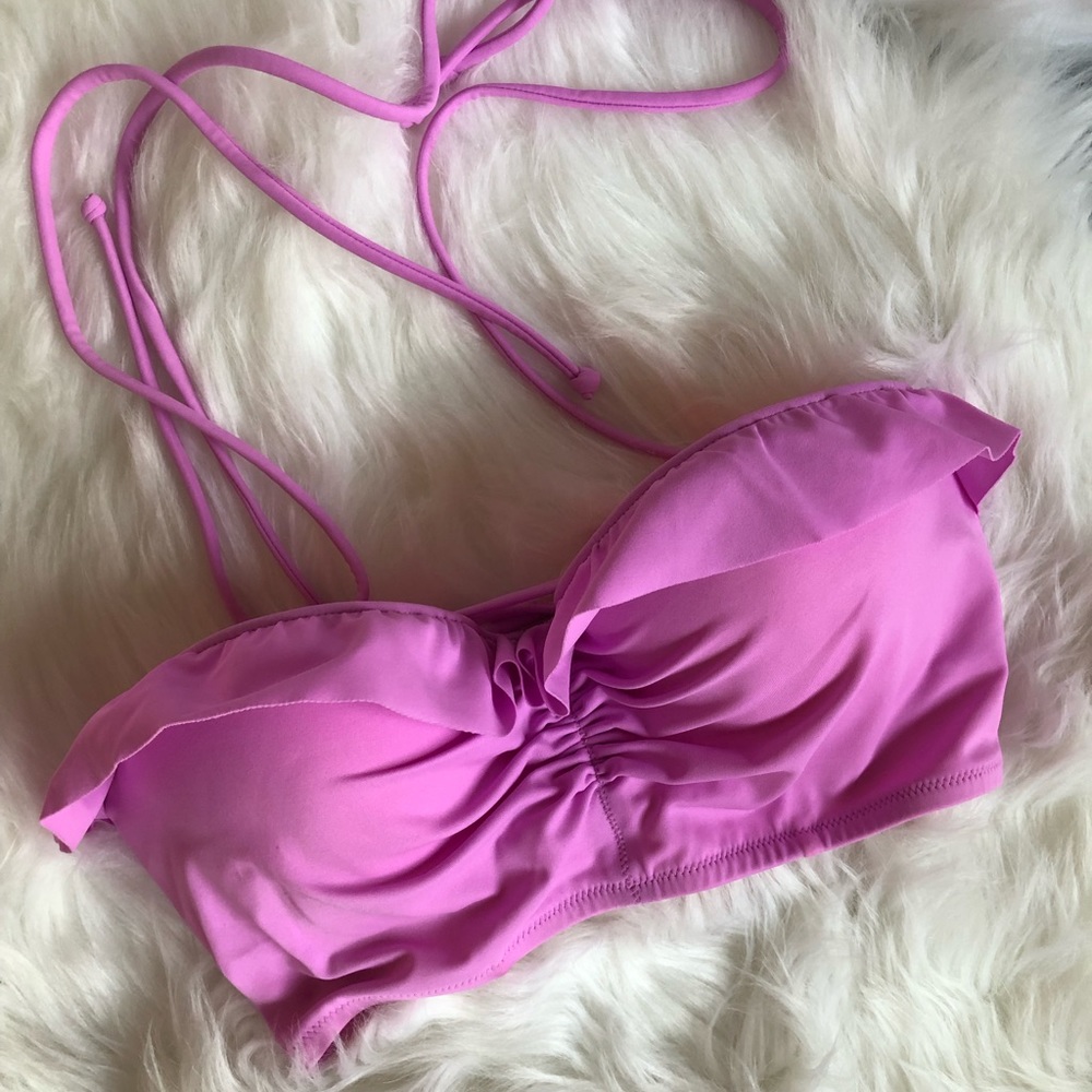 Victoria Secret Swim Padded Ruffle Bandeau